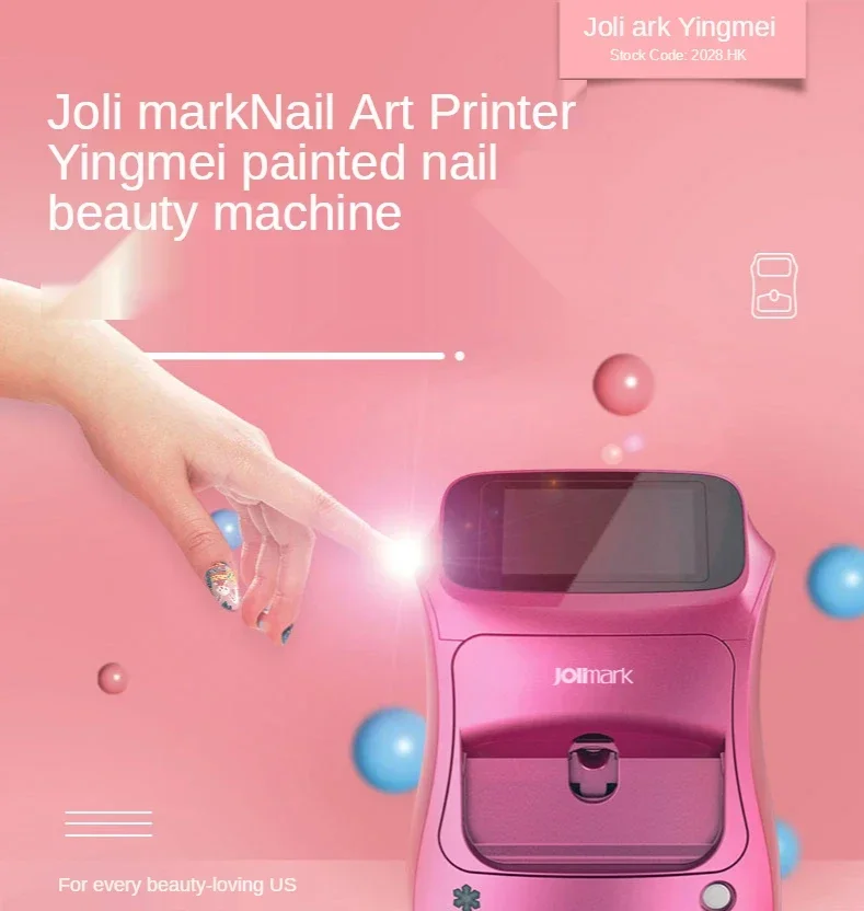 Jolimark Painted Manicure Machine DIY Custom Pattern Nail Tip Self-Service Printing Light Light Drying Integrated Machine