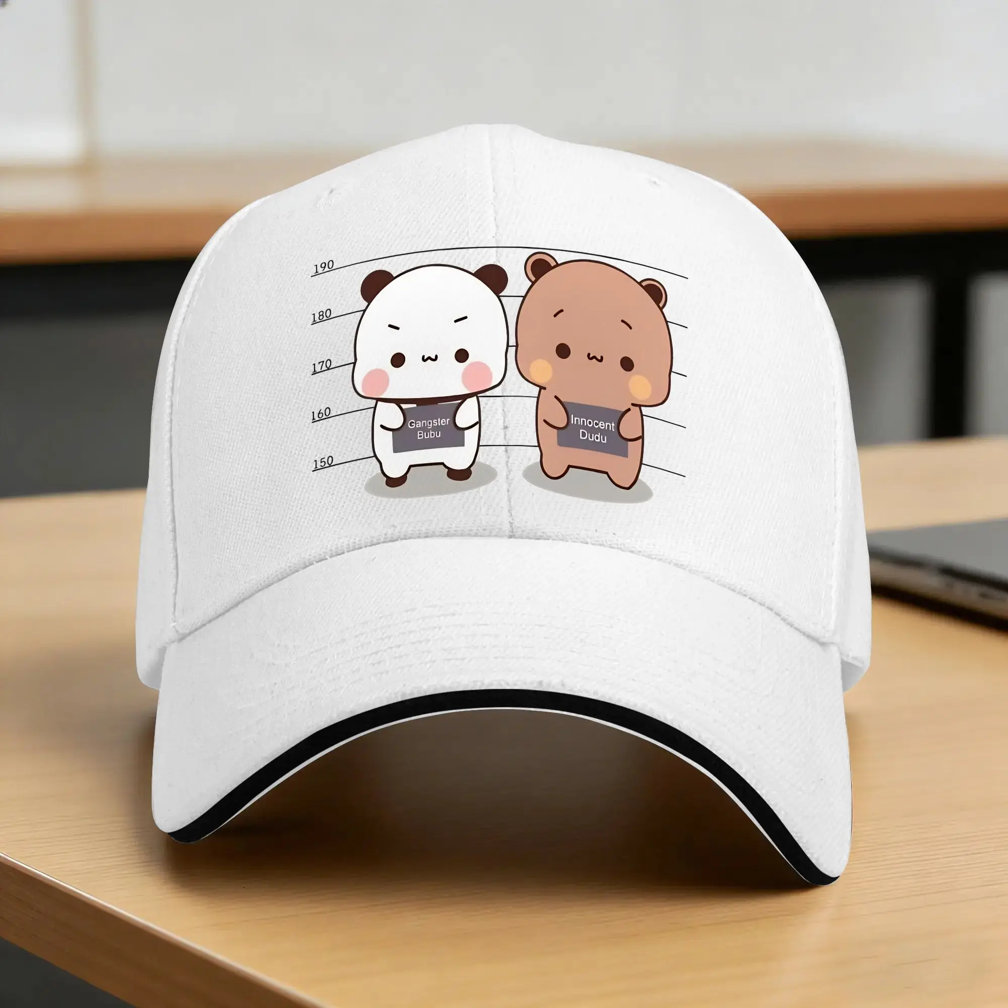 Innocent Dudu Gangster Bubu Dudu Panda And Brownie Bear Baseball Cap Men Custom Hip Hop Hats Spring Hiking Fishing Baseball Caps