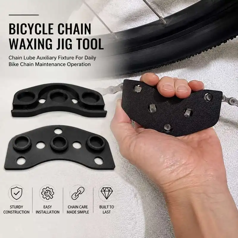 Bicycle Chain Waxing Jig Tool Chain Lube Auxiliary Fixture For Daily Bike Chain Maintenance Operation