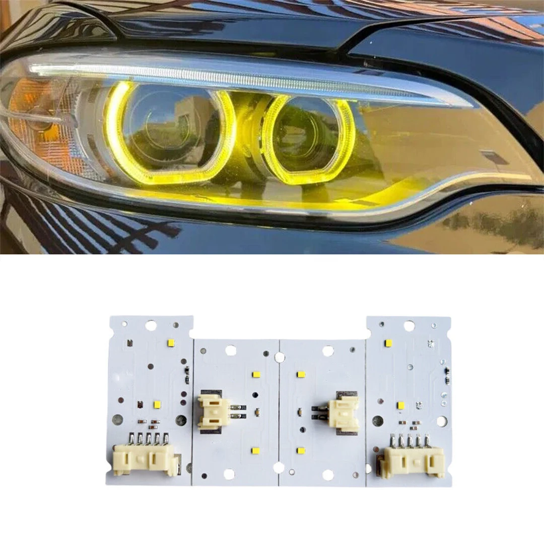 

M2 Yellow Lemon DRL Angel Eyes For 2014-2017 BMW 2 Series F87 F22 F23 220i 228i M240i Xenon Headlight Daylight 7388923 7388924