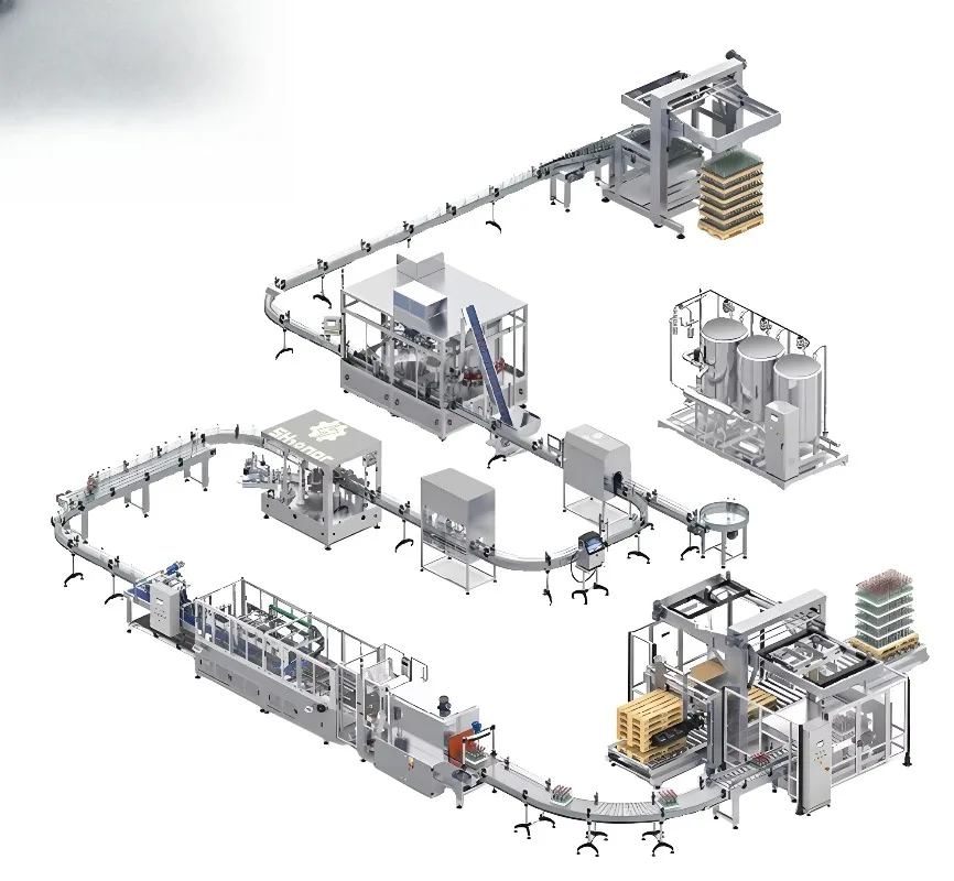 Shhonor Olive Oil Linear Liquid Filling Machine Oil Bottling and Capping Line