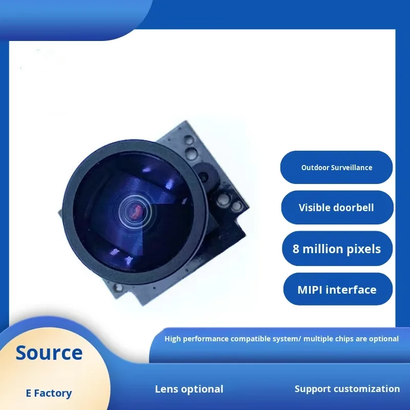 Factory Wholesale China IMX415 Chip 800W pixel Ultra-clear Mipi Visual Doorbell Outdoor  Camera Module