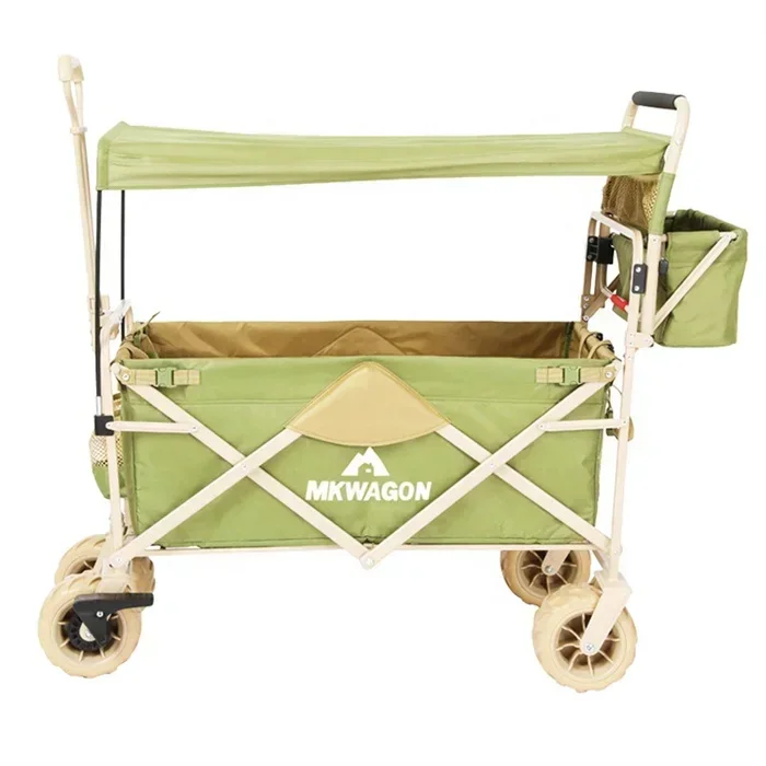 Outdoor camping trolley / beach wagon / collapsible folding wagon cart