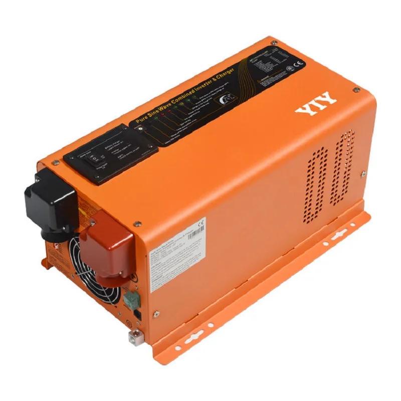 6000W Peak 18KW Pure Sine Wave Power Inverter 48VDC to 120/240VAC Split Phase with Battery AC Charger Off Grid Low Frequency