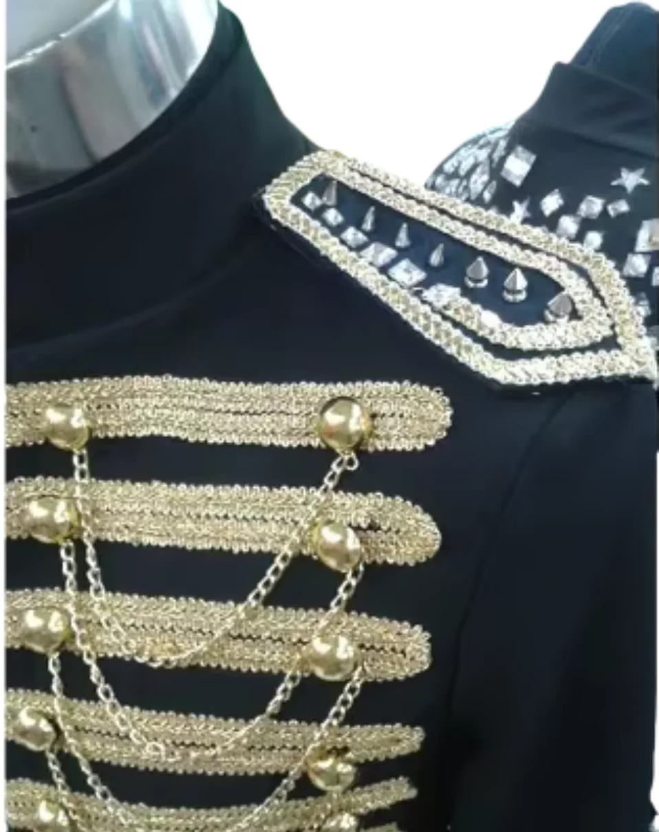 Customized Handmade Man Cool Sequins Chain Tassel Royal Suit  Jacket Chorus Host Singer Stage Costumes Men\'s Wedding Dress