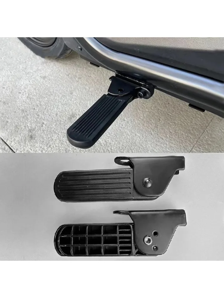 AliExpress NONE 1 Pair Universal Motorcycle Bike Foldable Pedals 5/7cm Rear Seat Foot Support Pad Pedal Rubber Electric Vehicle Rear Foot Pedals
