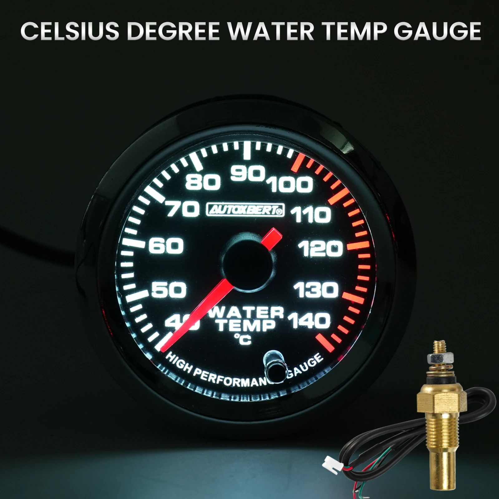 Water Temperature Gauge Temp Meter 52mm 2