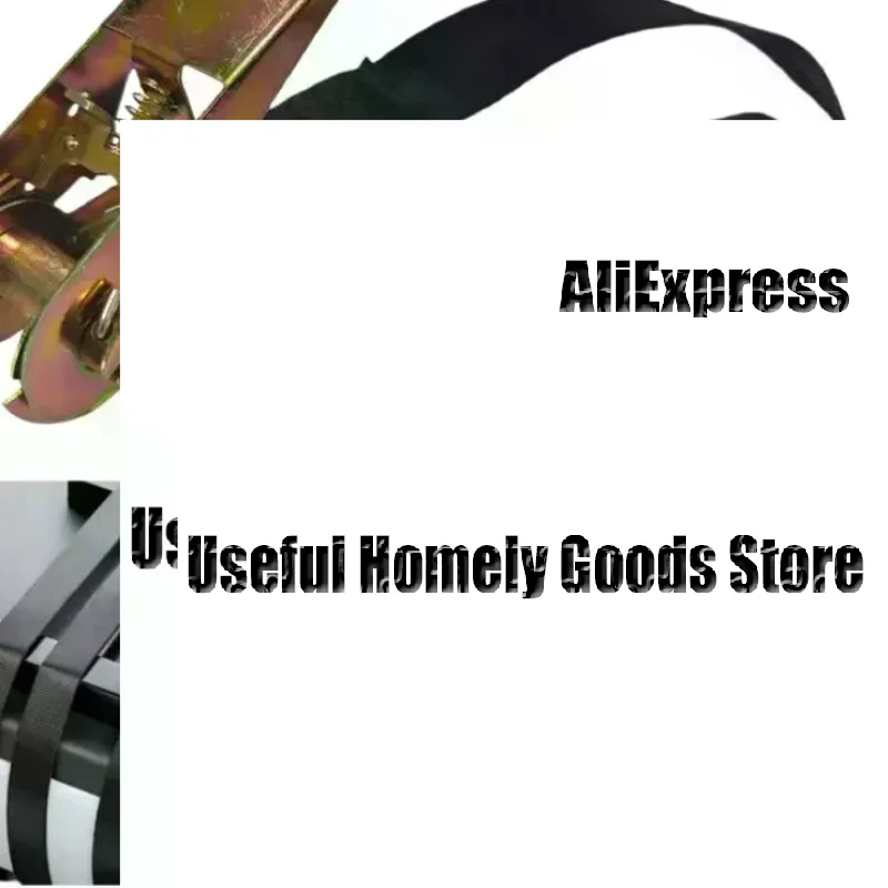 1Pcs Freight Car Fixed Tightener 1/2/3/4 Meters Cargo Strap Ratchet Tensioner Tighten Rope For Luggage Goods Transportation