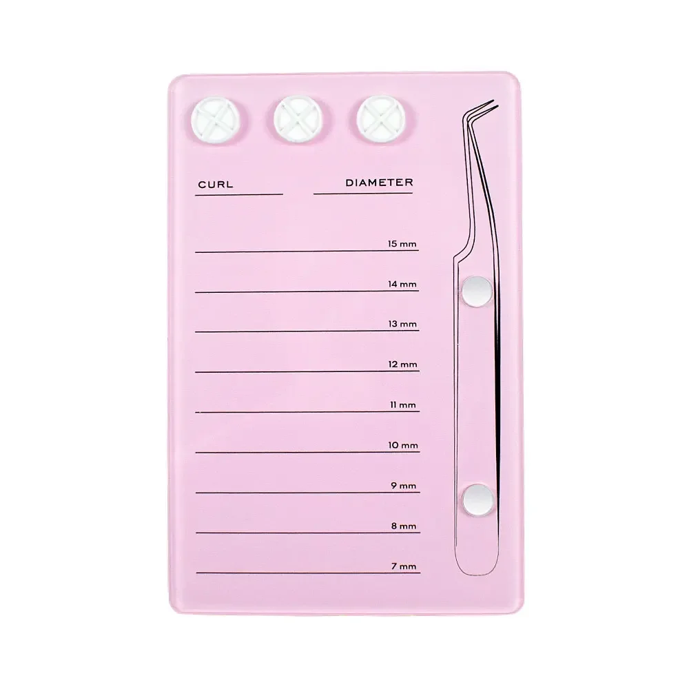 Großhandel 1Pcs Wimpern Halter Wimpern Verlängerung Kleber Palette Acryl Bord für Wimpern Falsche Wimpern Pad Lash Make-Up-Tools – Detail 3