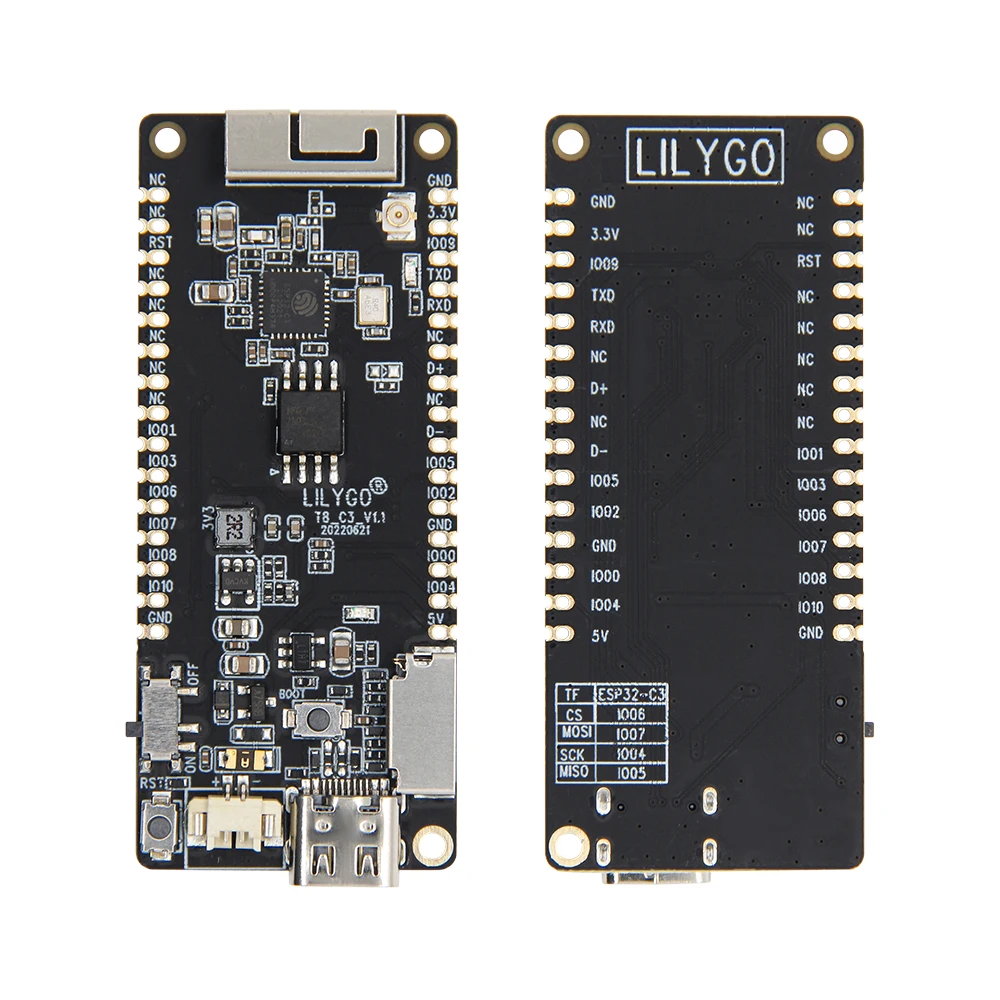 LILYGO® T8 ESP32 Development Board ESP32-C3 ESP32-S3 Module 8MB PSRAM TF Card 3D Antenna WiFi Wireless Bluetooth for Micropython