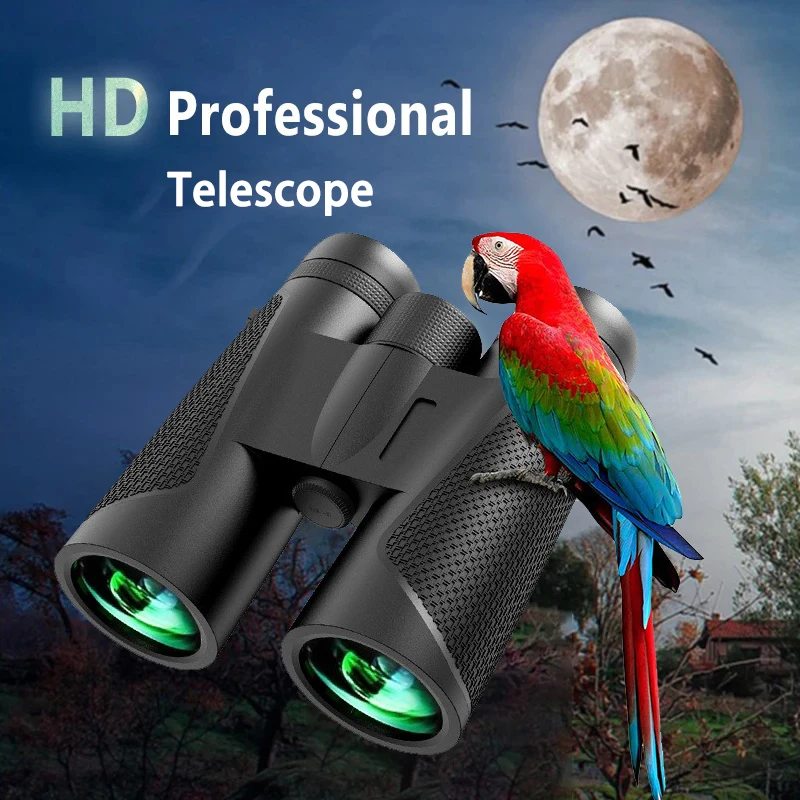 

Powerful Telescope 12X42 Professional Binoculars Low Light BAK4-Prism Long Range Waterproof Military Hunting Camping Equipment