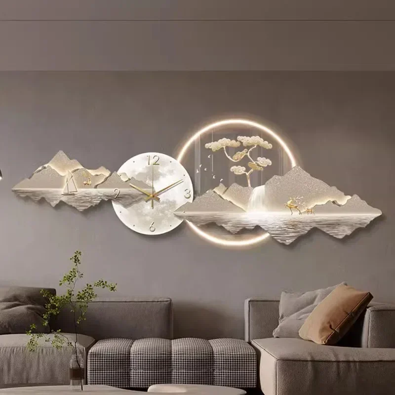 Digital Living Room Clock Wall Art Mural Led Luxury Mechanism Large Cute Wall Watch Interior Horloge Murale Ornaments Home Decor