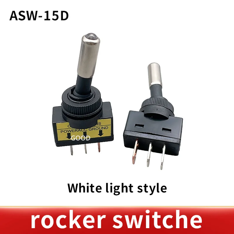 1PCS ASW-15D 12V 20A Car Auto LED Light Toggle Rocker Switch 3Pin SPST ON/OFF Sales for vehicles