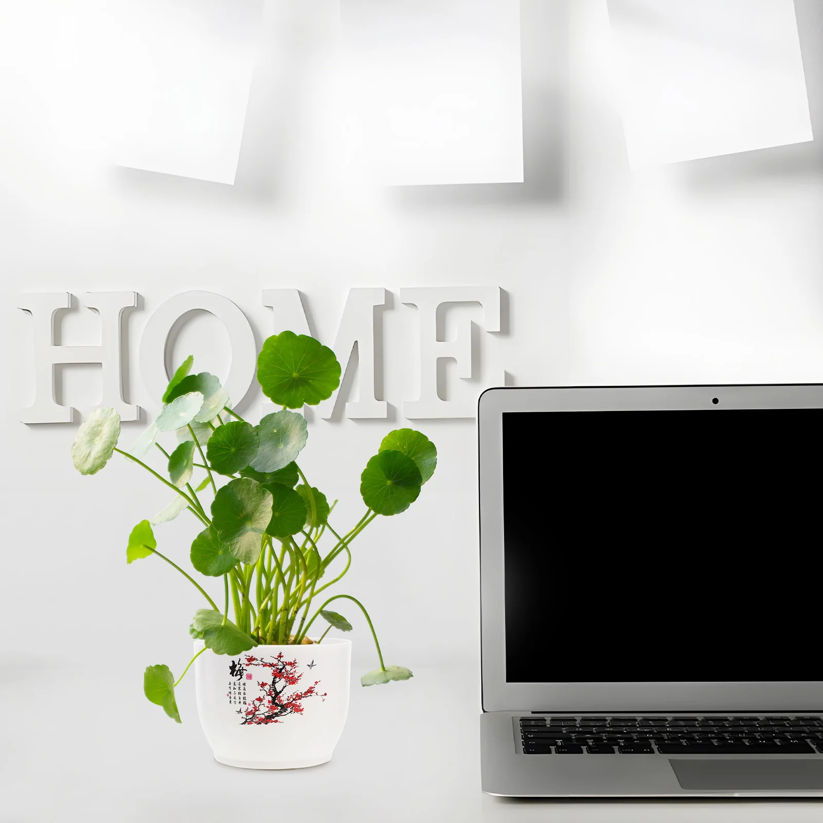 

2pcs Thickened Plastic Flowerpot Smooth Finish Bowl Planter For Home Office Hydroponic Plants Water Planting Container Garden