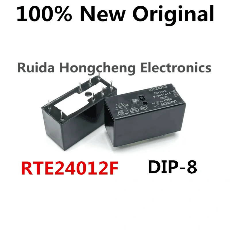 10PCS/LOT RTE24005F、RTE24012F、RTE24024F、DIP8、Brand new original power relay