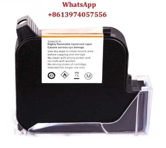 work at 25.4 large nozzle ink cartridge 308 high adhesion original ink cartridge handheld inkjet special coding