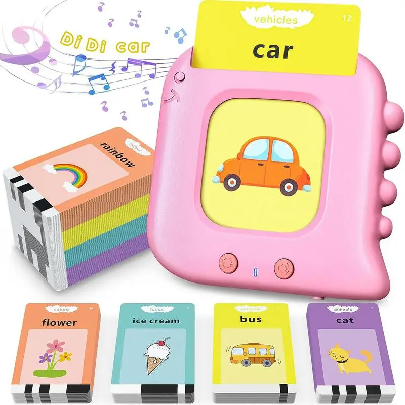 Talking Flash Cards Alphabet Toy Alphabet Toys macchina per l'apprendimento giocattolo di lettura sensoriale Montessori per Boy Girl