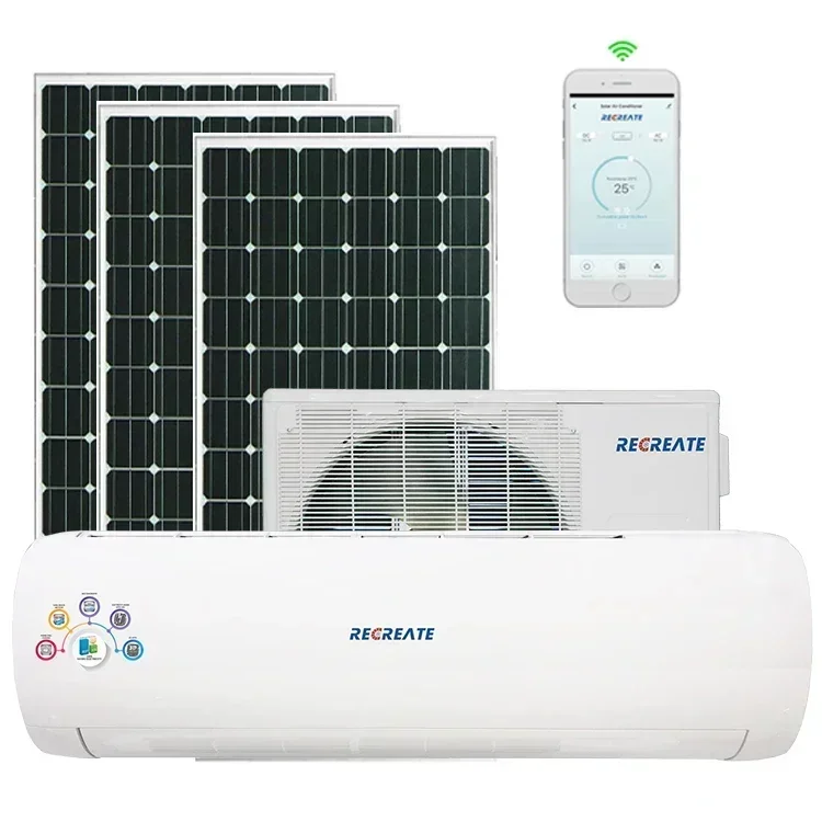 

Wall Split Solar Ac Units Air Conditioner 12000btu 1.5hp/1ton Air Conditioner Inverter Central Aire Acondicionado