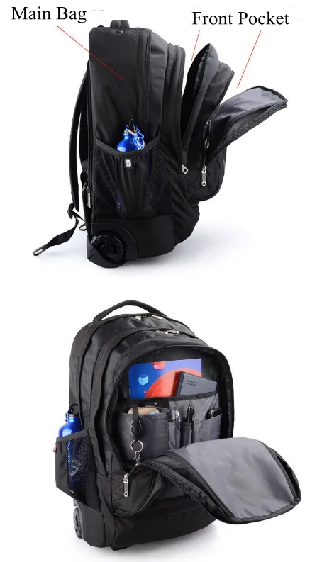 Men Business Carry on trolley Travel Luggage bag with Wheels Travel Trolley bag Travel Rolling luggage Bag Travel Wheeled bags