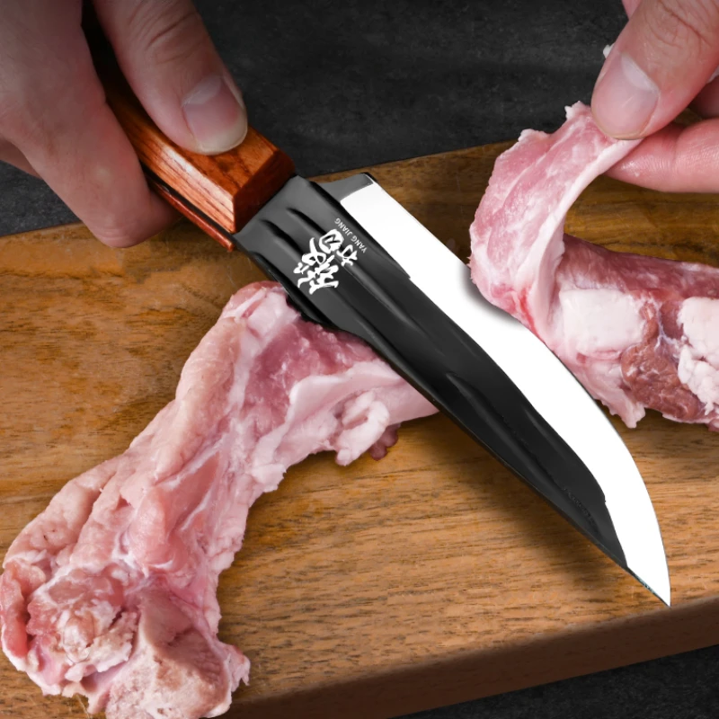 Household Shaving bone knife, kitchen knife, forged pig killing specialized knife, High hardness sharp knife dividing knife