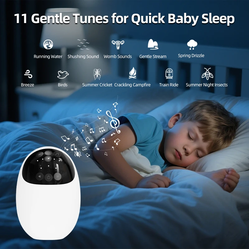 

Портативная уличная качалка для младенцев с функцией сна, ночником, Bluetooth-колонкой, функцией белого шума, вибрацией и успокаивающей музыкой