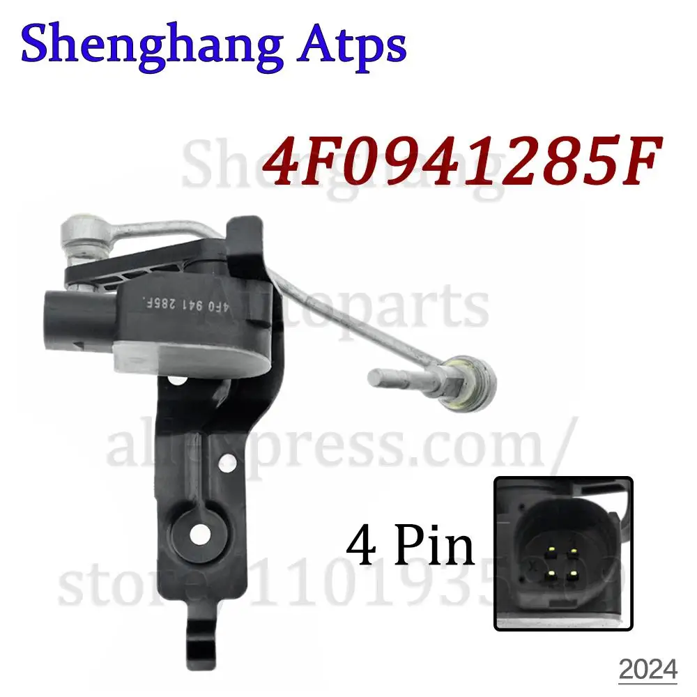 Front Left Headlight Level Sensor & Connection rod For Audi A6 C6 2005-2011,A6 C6 Avant 2005-2011 4F0941285F 4F0-941-285-F