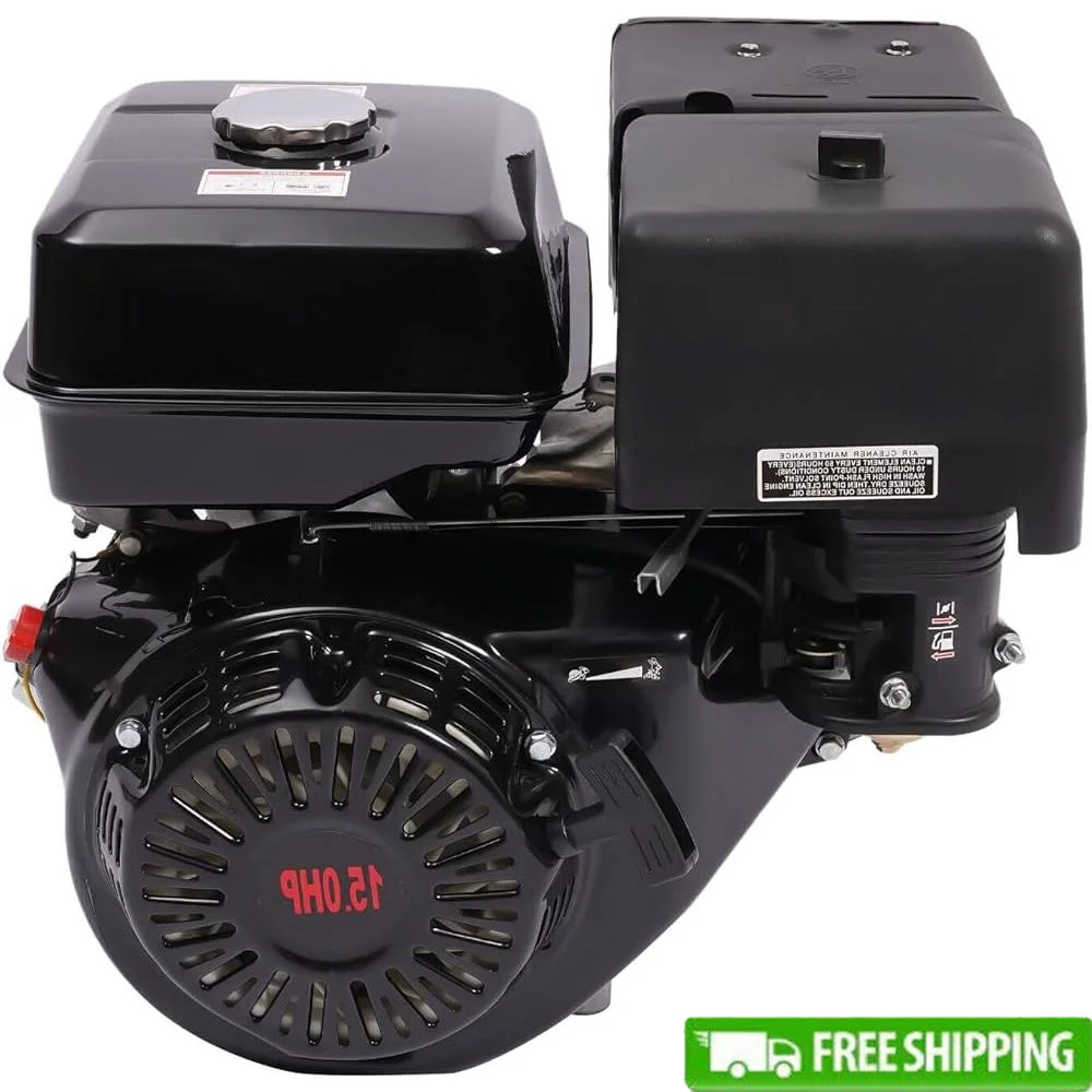 

15HP 420CC OHV Single Cylinder Gas Engine Motor 4 Stroke Recoil Start Horizontal Shaft Powerful Torque Low Fuel Consumption