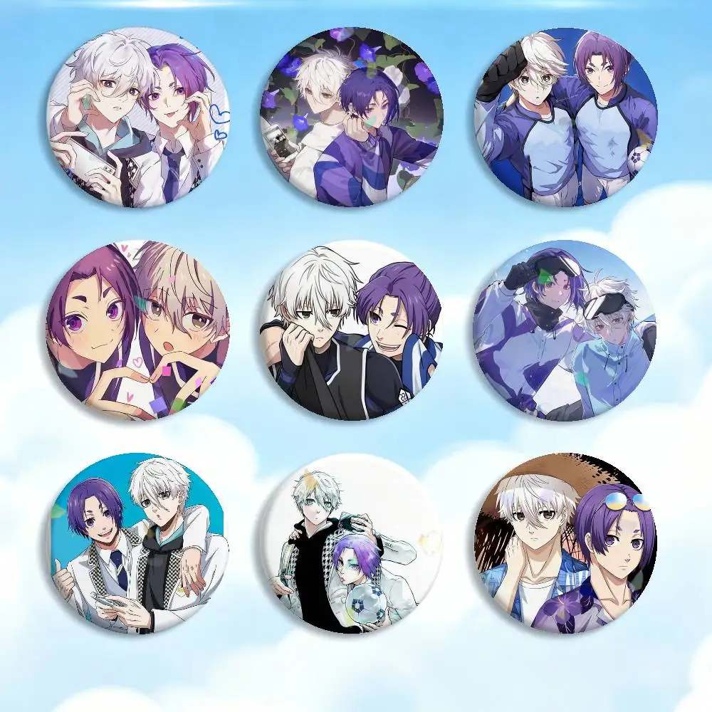 

COOL S-Seishiro N-Nagi R-Reo M-Mikage NagiReo Badges Creative Tinplate Button PinsBrooch Badge Clothes Backpack