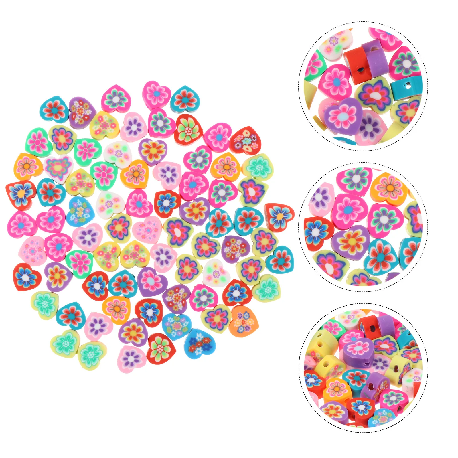 

80 шт. мягких глиняных бусин-разделителей для рукоделия, изготовления украшений, детских поделок, нанизывания, счетных игр и создания подвесок