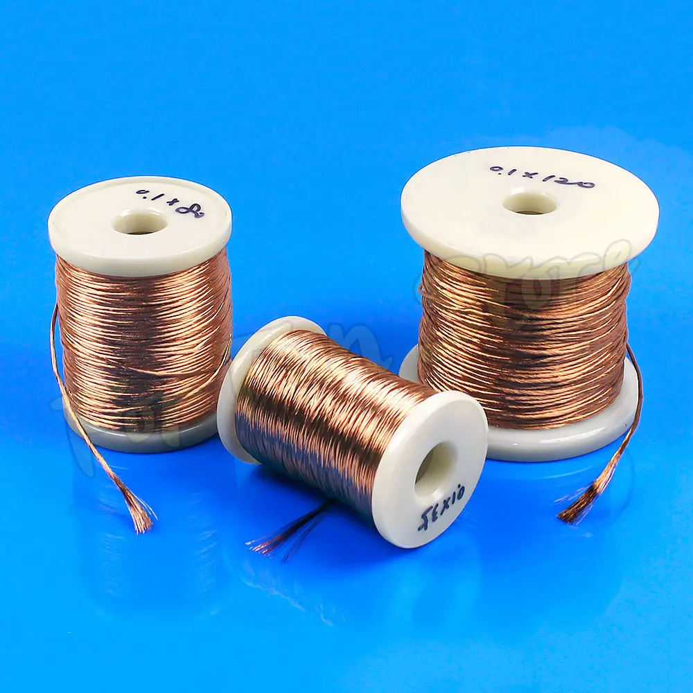 For Fun 0.1x35/40/70/80/100/120/150/200/250 Strands Litz Wire 0.1MM Multi Strand Copper Enameled Wire Optical Stranded Wire - Image 4