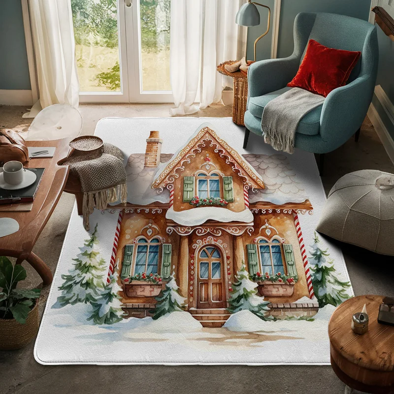 House entrance carpet Home door mat Modern Room Bath Foot bathroom non-slip Kitchen water absorption rugs Merry Christmas happy