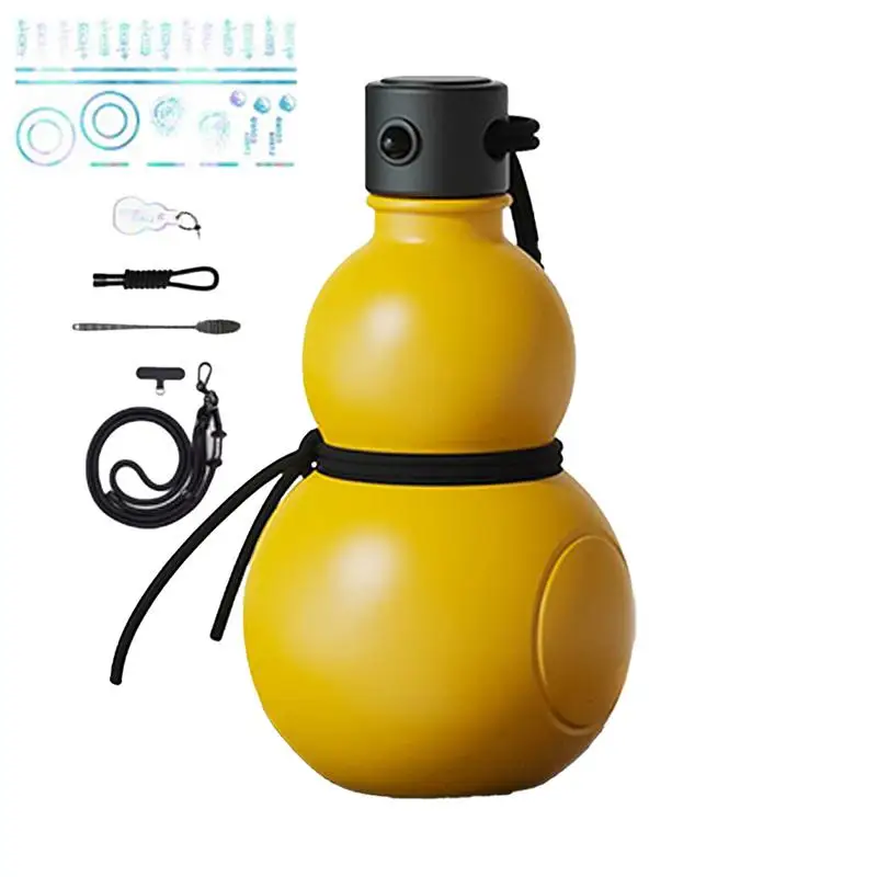 Gourd Sports Bottle Medieval Style Flagons Chinese Feng Shui Hu Lu Gourd Ornament Outdoor Portable Sports Water Bottle With