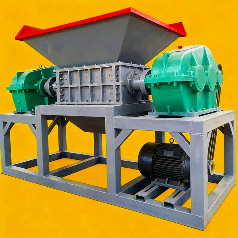 

Automatic Double Shaft Wast Tire Shredder Equipment Double Shaft Rubber Shredder Crushing Machines Multifunctional Shredder Sale