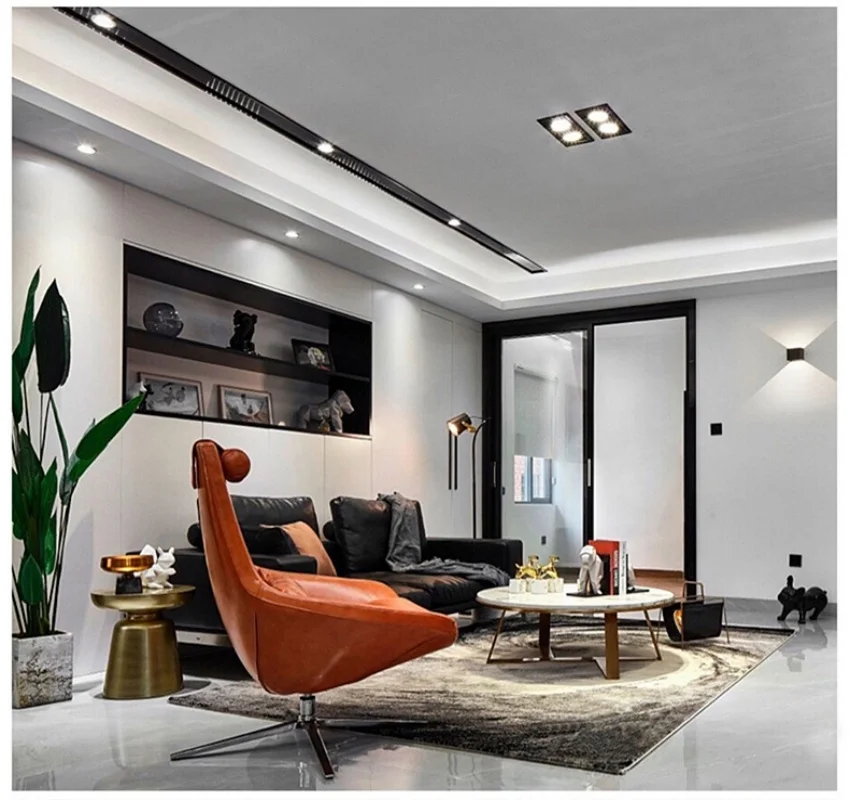 4-رئيس COB LED الأضواء السوبر مشرق راحة مربع عكس الضوء النازل لتزيين السقف AC85-265v 30 واط 40 واط 10 واط #6