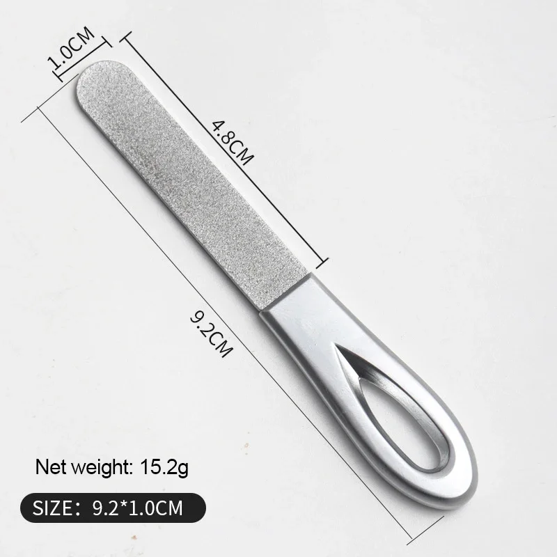 ملفات أظافر مزدوجة الجوانب من الفولاذ المقاوم للصدأ مانيكير وباديكير للعناية بالأظافر الاحترافية ملحقات أدوات العناية بالأظافر