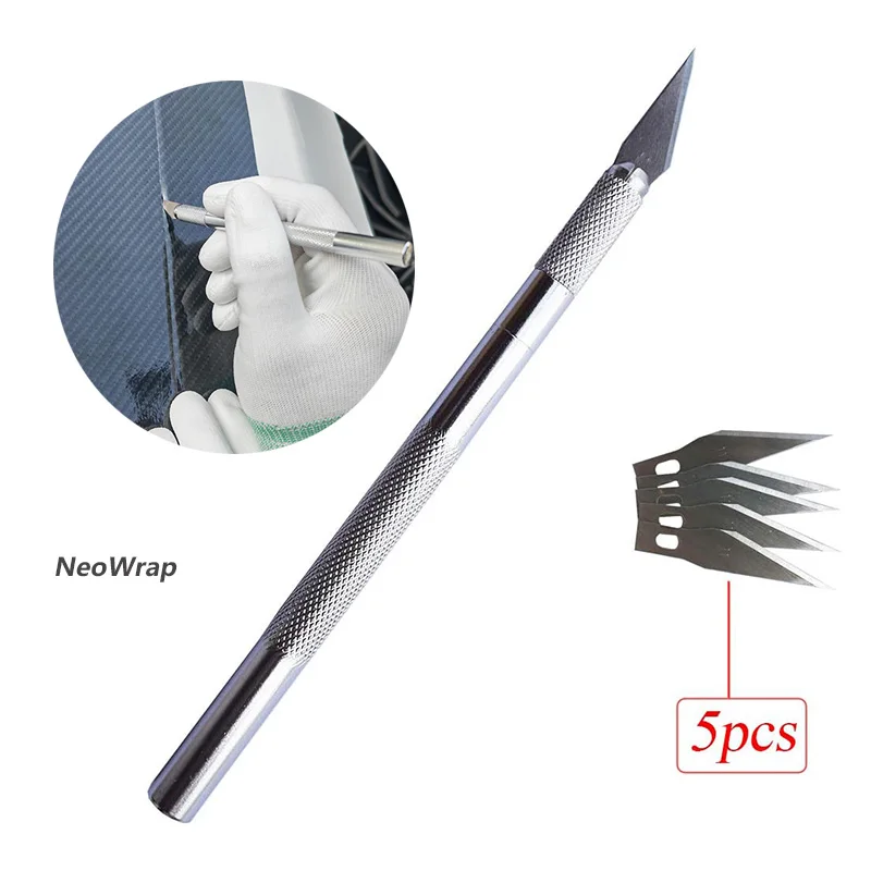 9 قطعة NeoWrap سكين الشريط إنهاء خط الفينيل التفاف أشرطة القطع مع ممسحة تصميم خط القاطع أدوات قطع فيلم السيارة 10 متر/5 متر