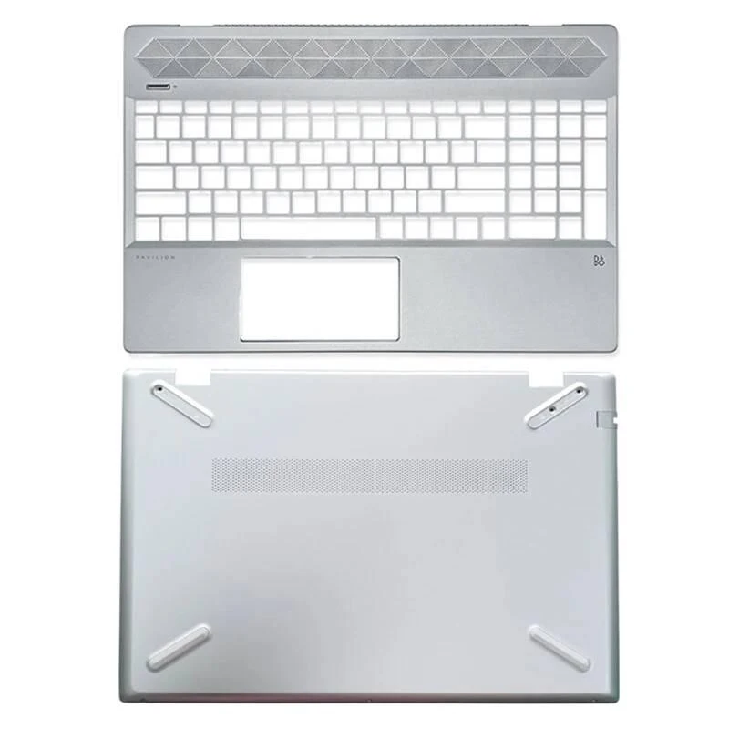 For HP Pavilion 15-CS 15-CW TPN-Q208 TPN-Q210 Top Palmrest Bottom Case Foot Pad