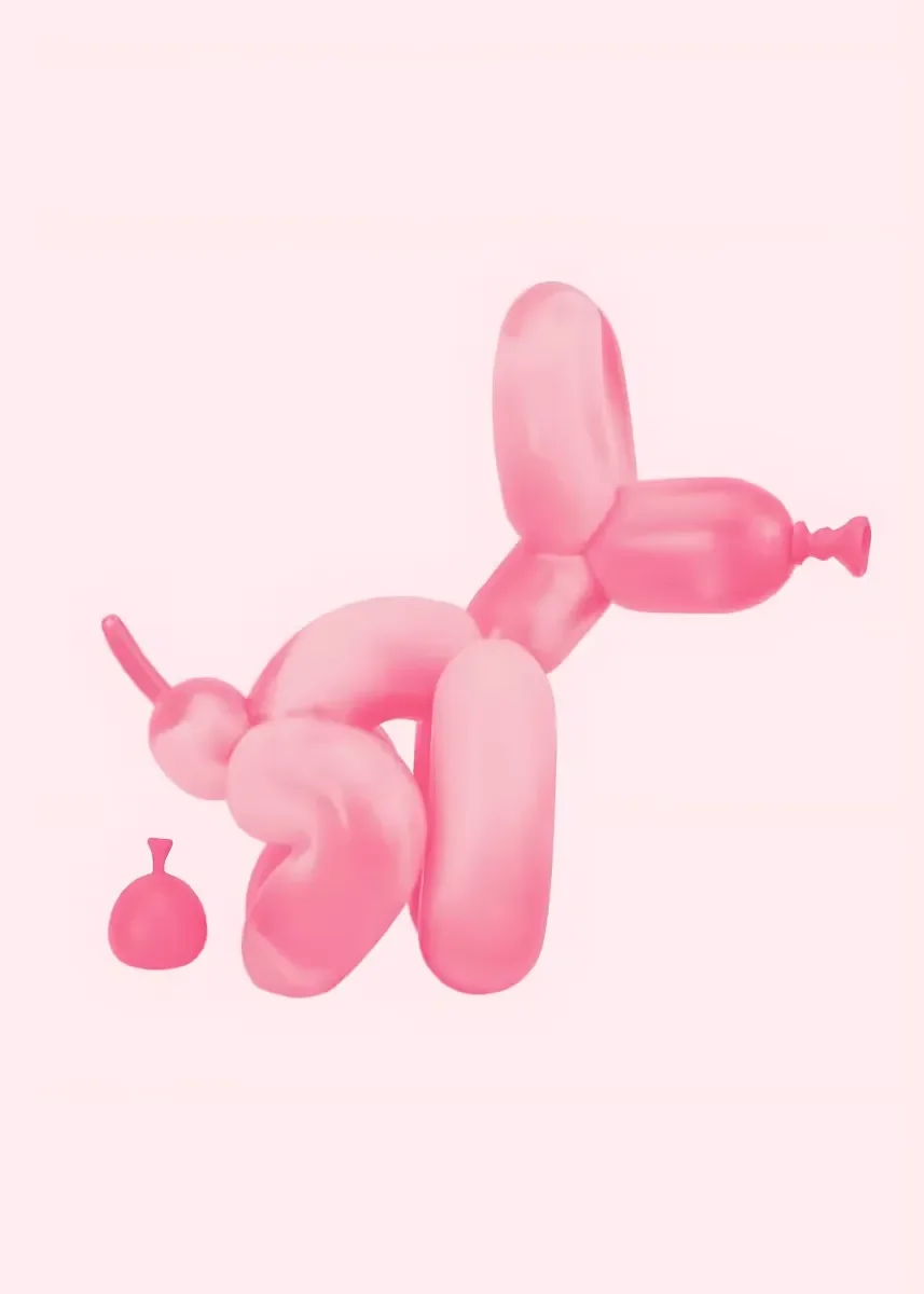 Pop Street Art Abstract Balloon Dog Poster Prints Canvas Painting Funny Colorful Puppy Poop Wall Art Pictures Toilet Home Dec