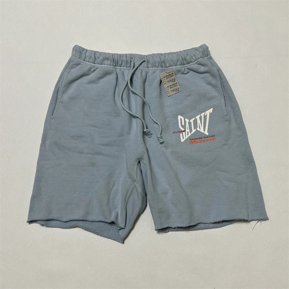 

СВИТ ШОРТЫ с логотипом SAINT RIBON для мужчин и женщин, лучшее качество, повседневные бриджи для бега на шнурке