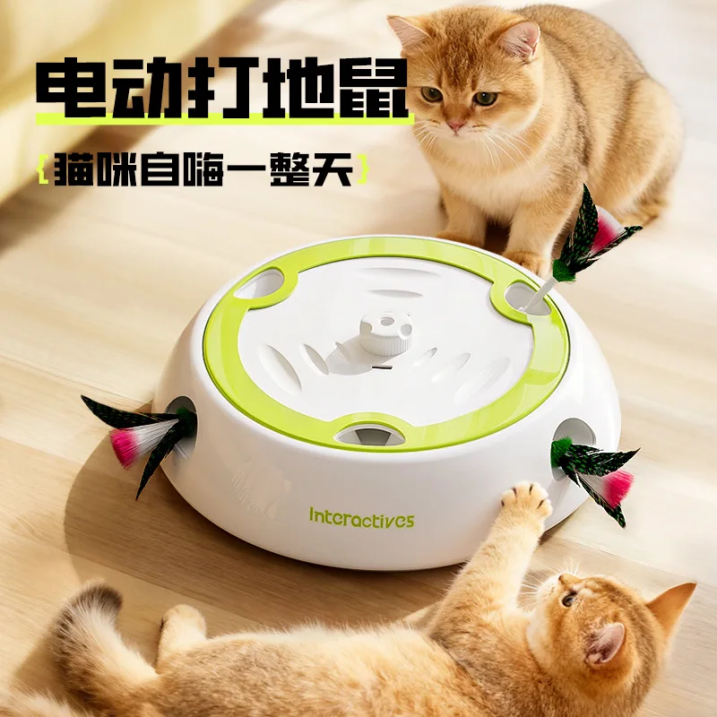 Cat toys self-high to relieve boredom and automatically tease cats to consume physical strength