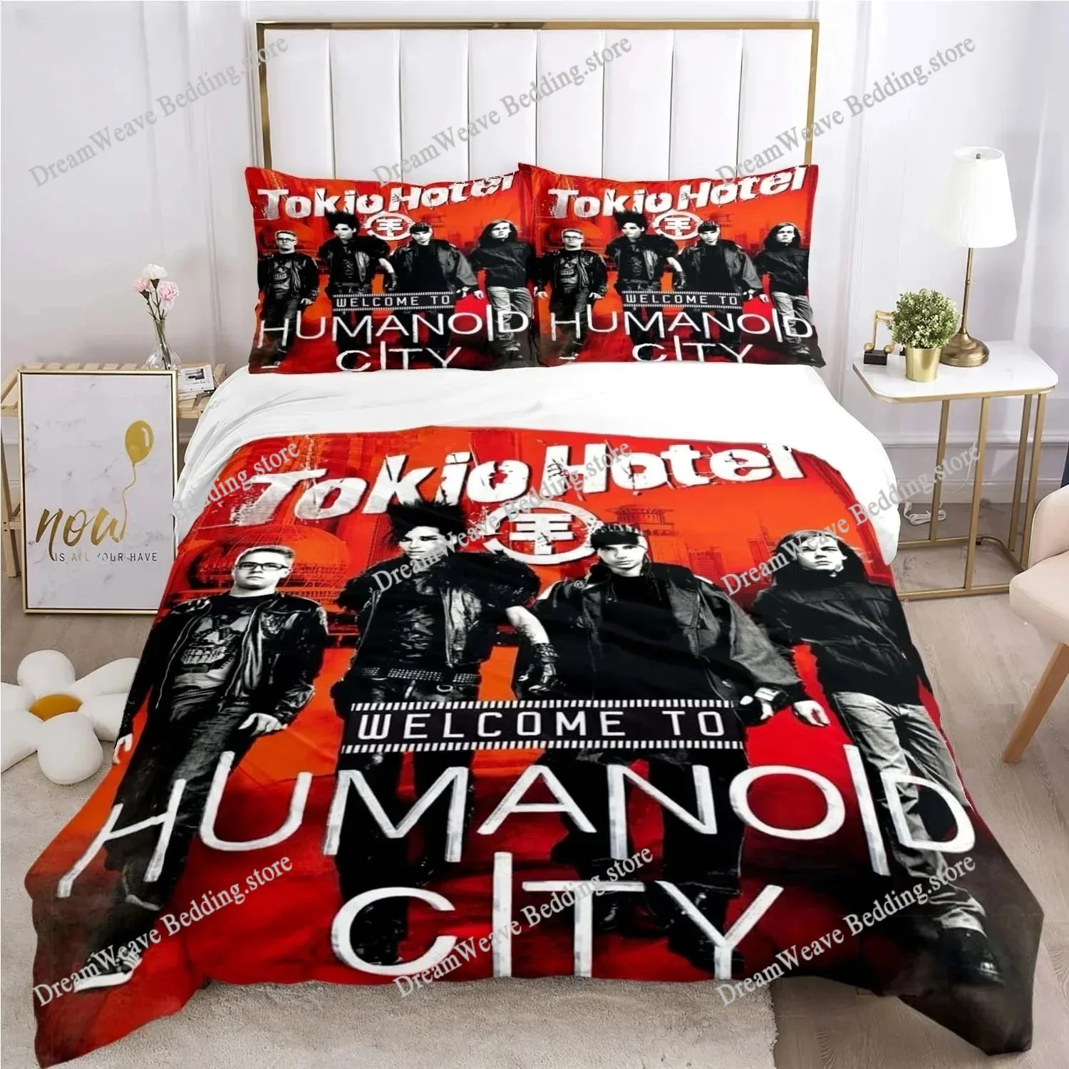 

Duvet Cover Tokio Hotel Band Pillowcase Bedding Set Boy Girl Bedroom Decoration Children Gift Single Double Large Size
