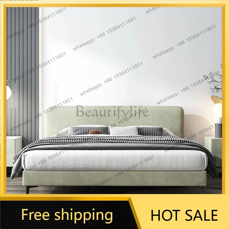 XX.Platform Bedroom Bed Floor Frame Queen Children Headboards Beauty Bed Mobile Sleeping Letto Matrimoniale Lounge Suite Furnitu