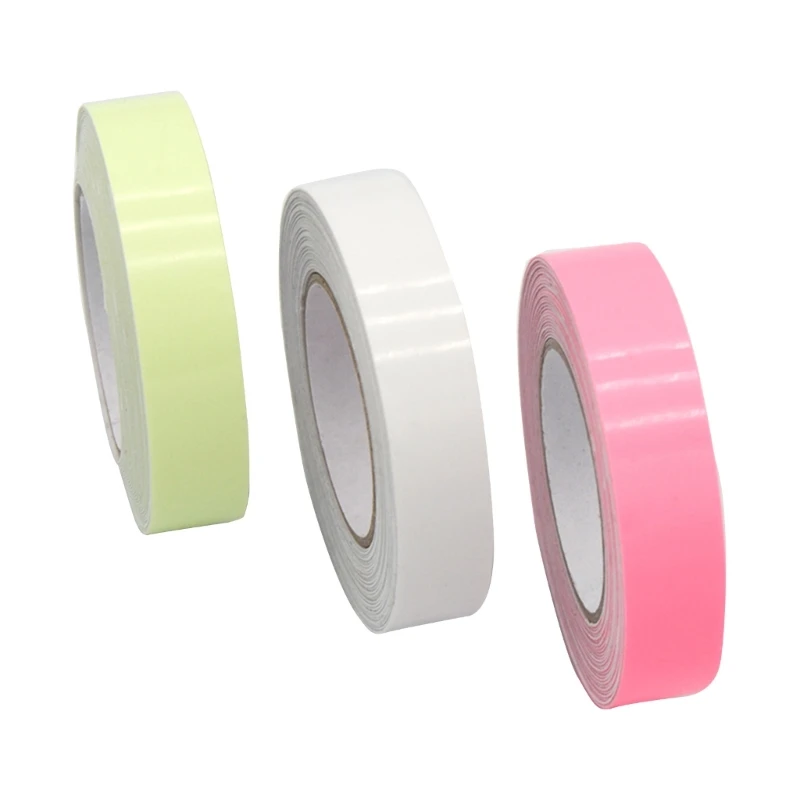 Glow in The Dark Tape 0.5 Inch x 16 ft Green Fluorescent Sticker Continuous Luminous Tapes for Stage Party Wall