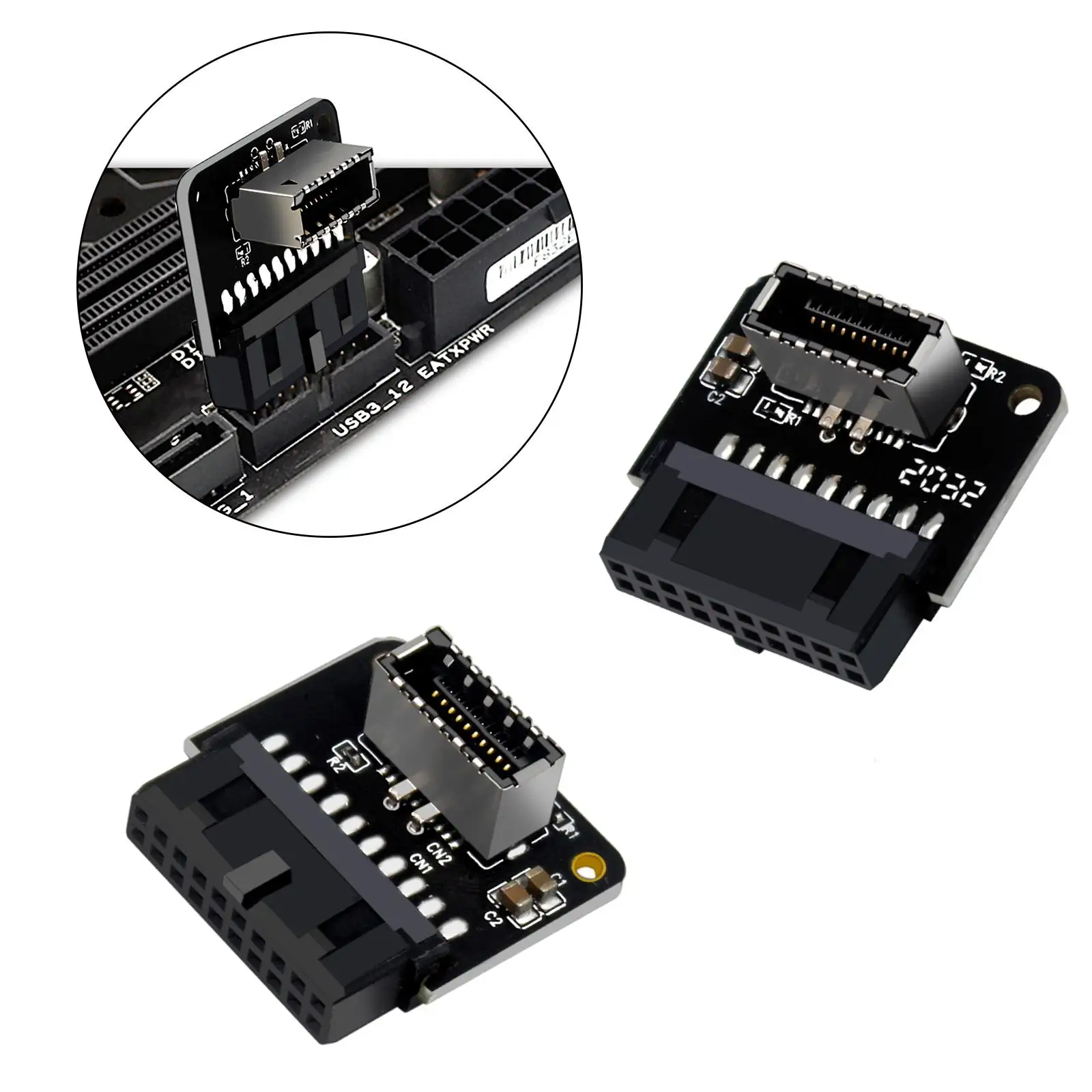 

Переходник USB3.0 19P/20P на 90 градусов, PH73A 24-контактный разъем типа E на штекер