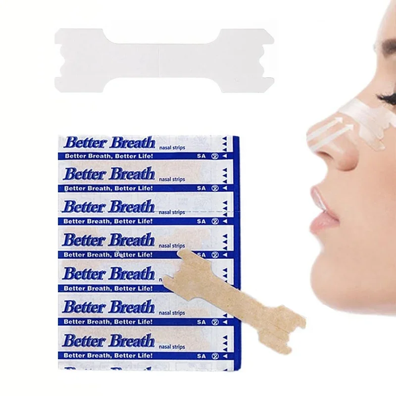 vvocci 10pcs 30pcs 60pcs Good Sleep Disposable Protective Equipment Breath Better Anti Snore Nasal Strips for  Adults Patch