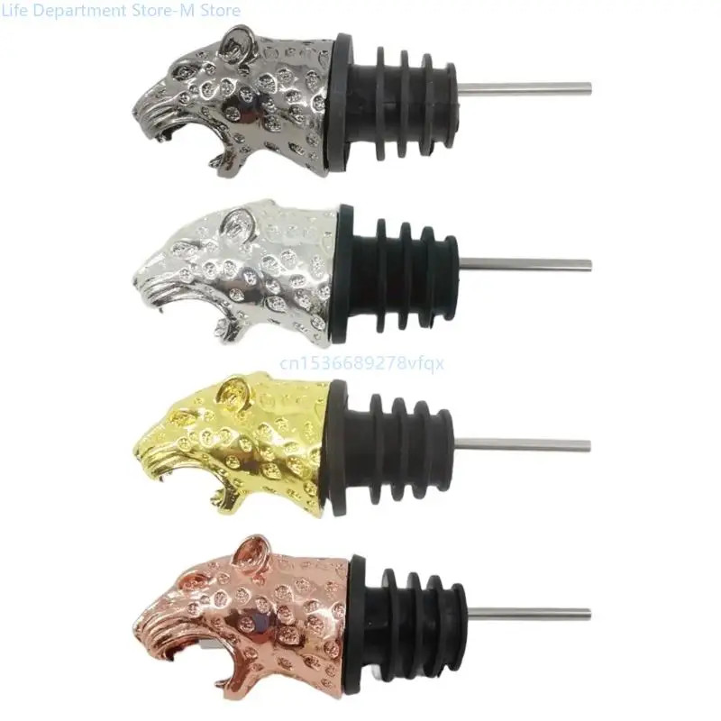 

Zinc Alloy Animal Head Wine Pourer for Fashion Home and Bar Displaying