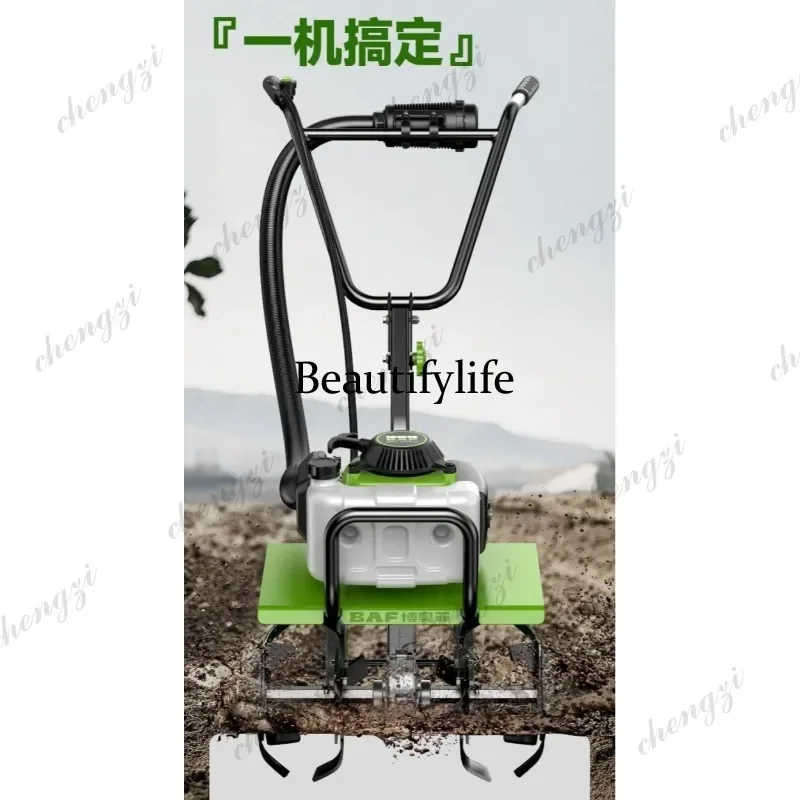 f182 Micro-tiller Four-stroke rotary tiller Agricultural soil loosening machine