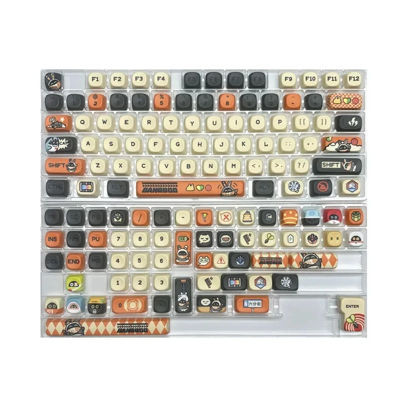 NEW Key Meow Bangbu 133-Key KOA Profile Dye-Sub Custom Keycaps Set for MX Mechanical Keyboard Bangbu