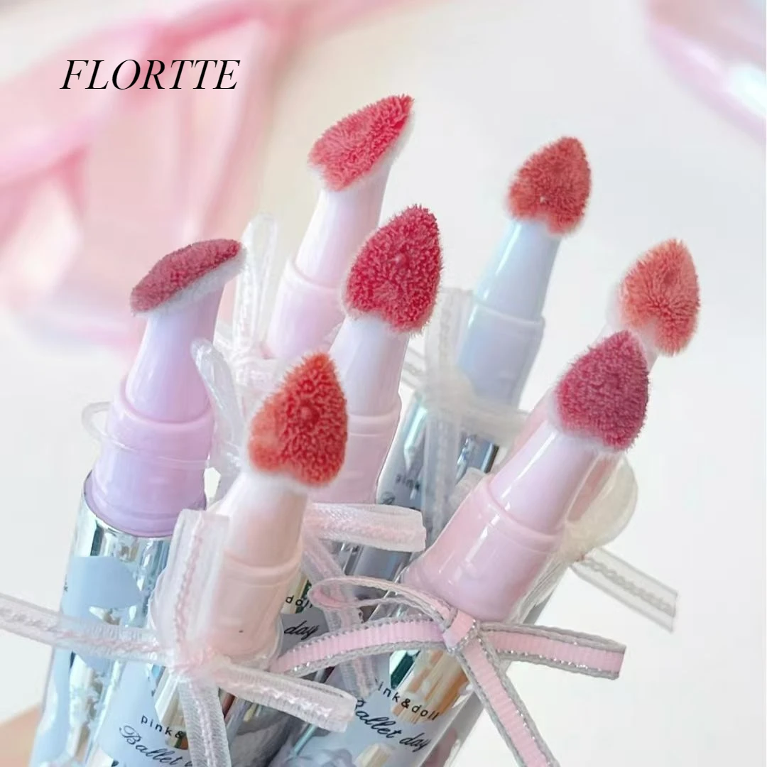 

FLORTTE Little Bow Series Film-forming Mirror Lipgloss Non-Stick Lip Glaze Lip Plumper Natural Gloss Makeup