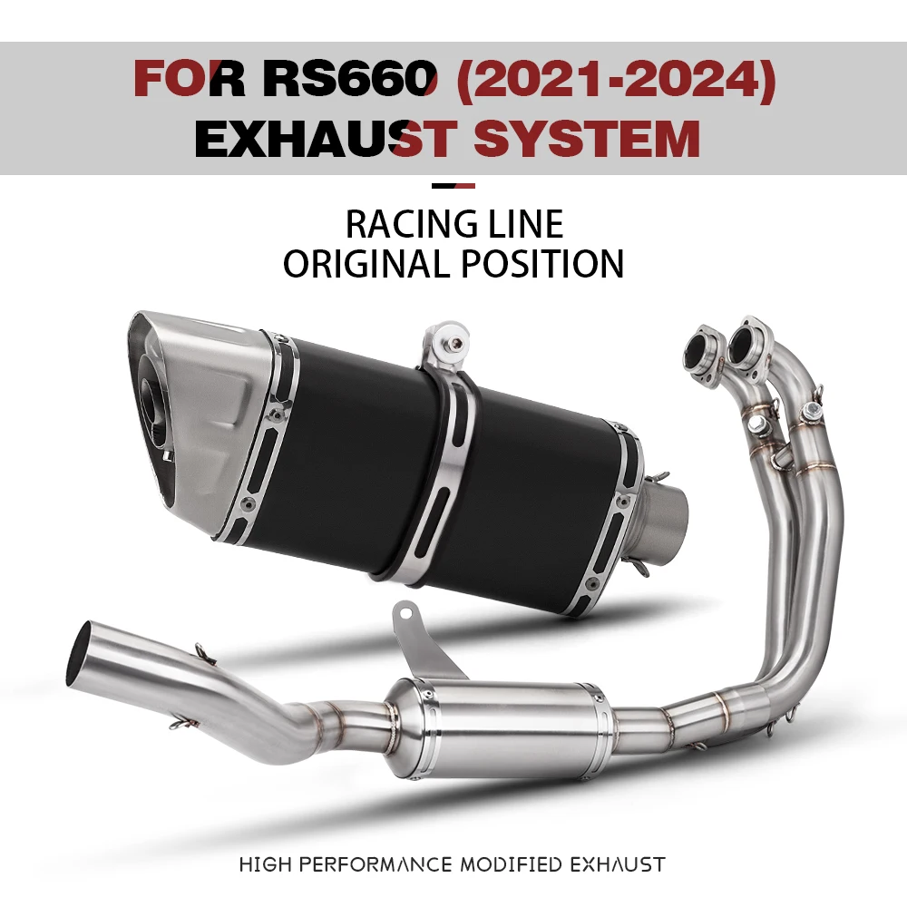 Suitable for Aprilia RS660 Header Pipe slip on 51mm exhaust full system, RS660 2021-2024
